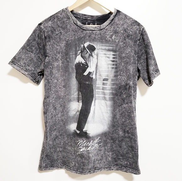 Michael Jackson Womens Retro Star Washed T-Shirt Michael Jackson Womens Retro Star Washed T-Shirt